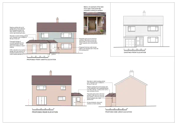 Proposed elevations