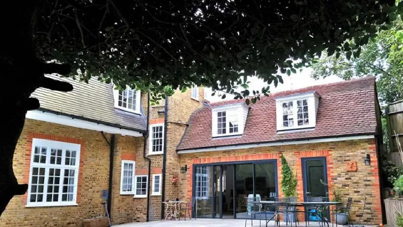 The rear extension seen from the garden