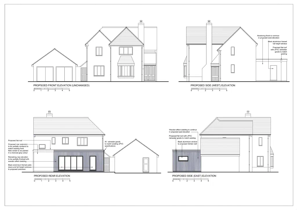 Proposed elevations