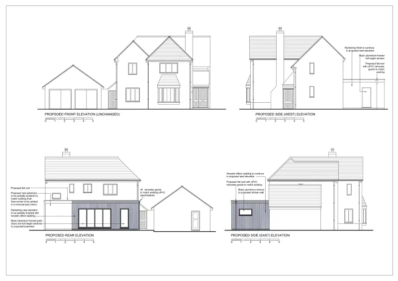 Proposed elevations.