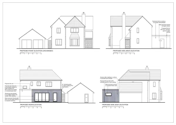 Proposed elevations