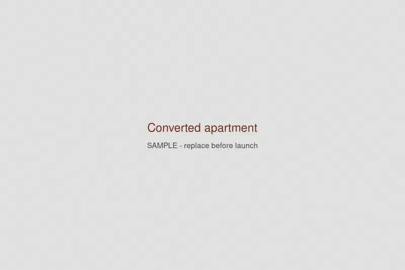 Placeholder image of a converted apartment interior