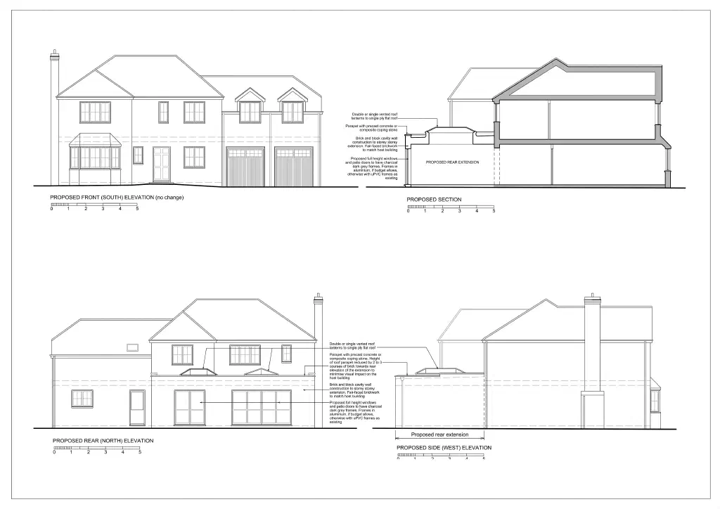 Proposed elevations