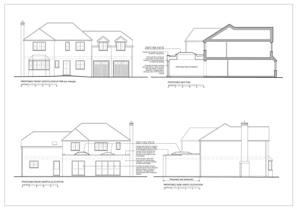 Proposed elevations